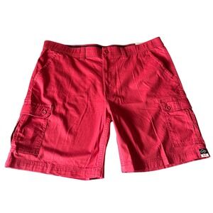 St. John's Bay Menswear Cargo Shorts Power Stretch Comfort‎ Waistband Red
